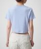MUSINSA STANDARD WOMAN Women'S Crew Neck Crop T-Shirt [Serenity Blue]