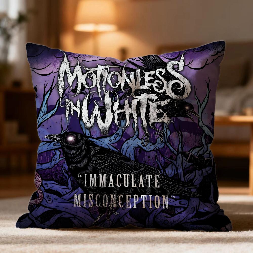 Fashion M-MMotionless In White Cushion Cover Soft Washable Pillow Case Multi-Scene for Couch Bed Travel Office Use