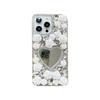 Rhinestone Flower Love Mirror for IPhone17Promax Mobile Phone Case for Apple 16plus Luxury 14 Women's Model