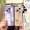 Lanyard Back Cover Phone Case For Tecno Spark30 4G/KL6 Phone Holder Dirt-resistant Anti-dust Fashion Design Durable Cute