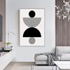 Abstract Modern Art Geometrical Shapes Poster Canvas Painting Black White Wall Art For Living Room Home Decoration Mural