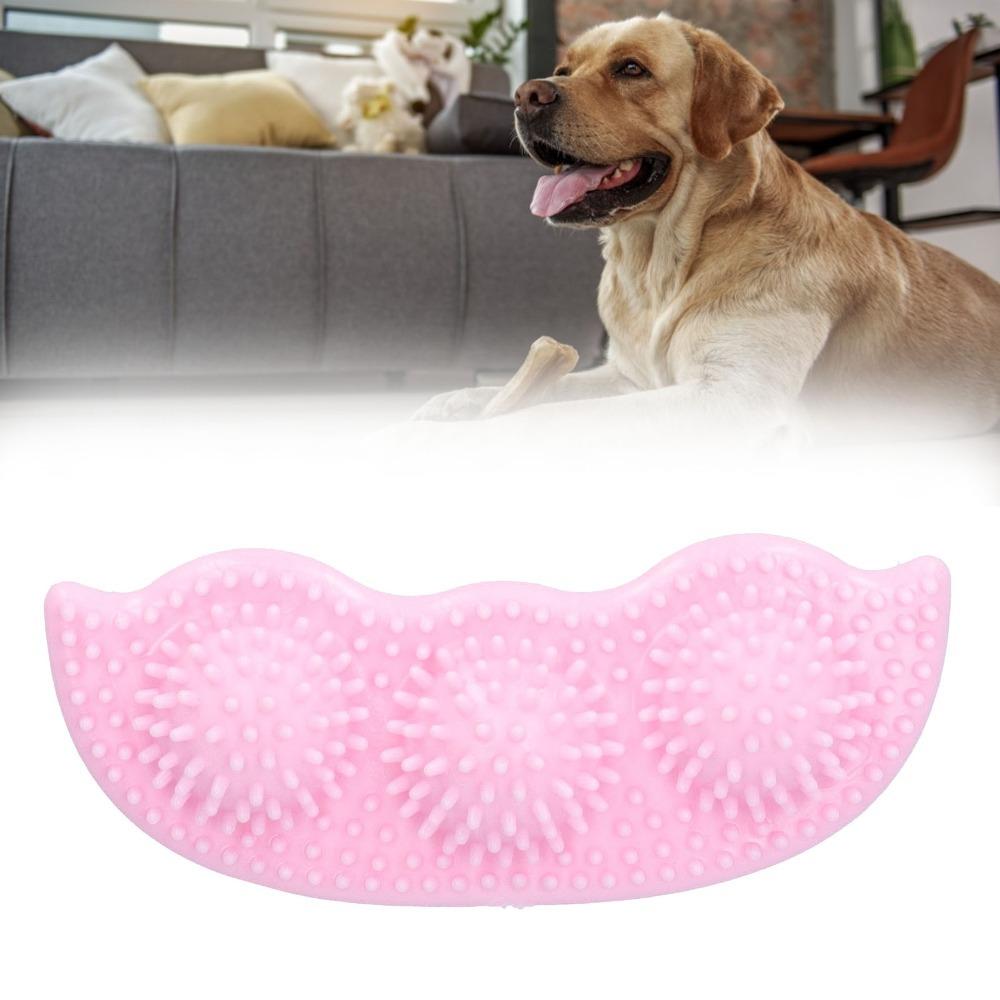 Pea Shaped Pea Dog Chew Toy TPR Material Interactive Dog Toy Dog Molar Stick Daily Chewing розовый