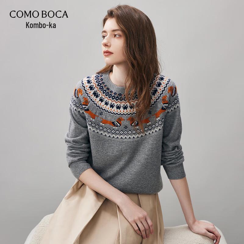 

Women s Round Neck Wool Knit Sweater S