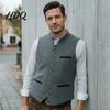 Retro Single Breasted Waistcoat Men Oktoberfest Vest Traditional Costume Waistcoat Stand-Up Collar Button-up Theme Party Vest Gilet Sleeveless