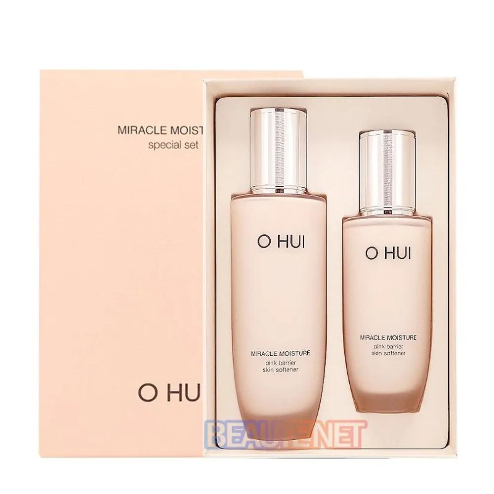 O HUI Miracle Moisture Pink Barrier Skin Softener 2-Piece Set