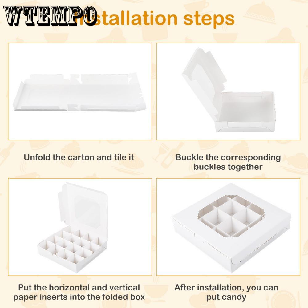 15pcs Gift Packing Box with Window Gift Boxes with 16-Compartments Divider and Quick Assemble Feature Display Case for Jewelry Storage Presentation