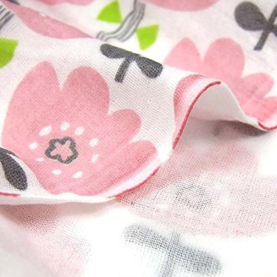 Ornet Hug Me OG Swaddle Triple Gauze Blanket Flower Pink OGHW0815PK