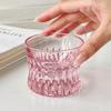 Novel Crystal  Glass Cup Thick Pink Ladies Wineglass Whisky Puck Transparent Brandy Cup Ice Coffee Cup
