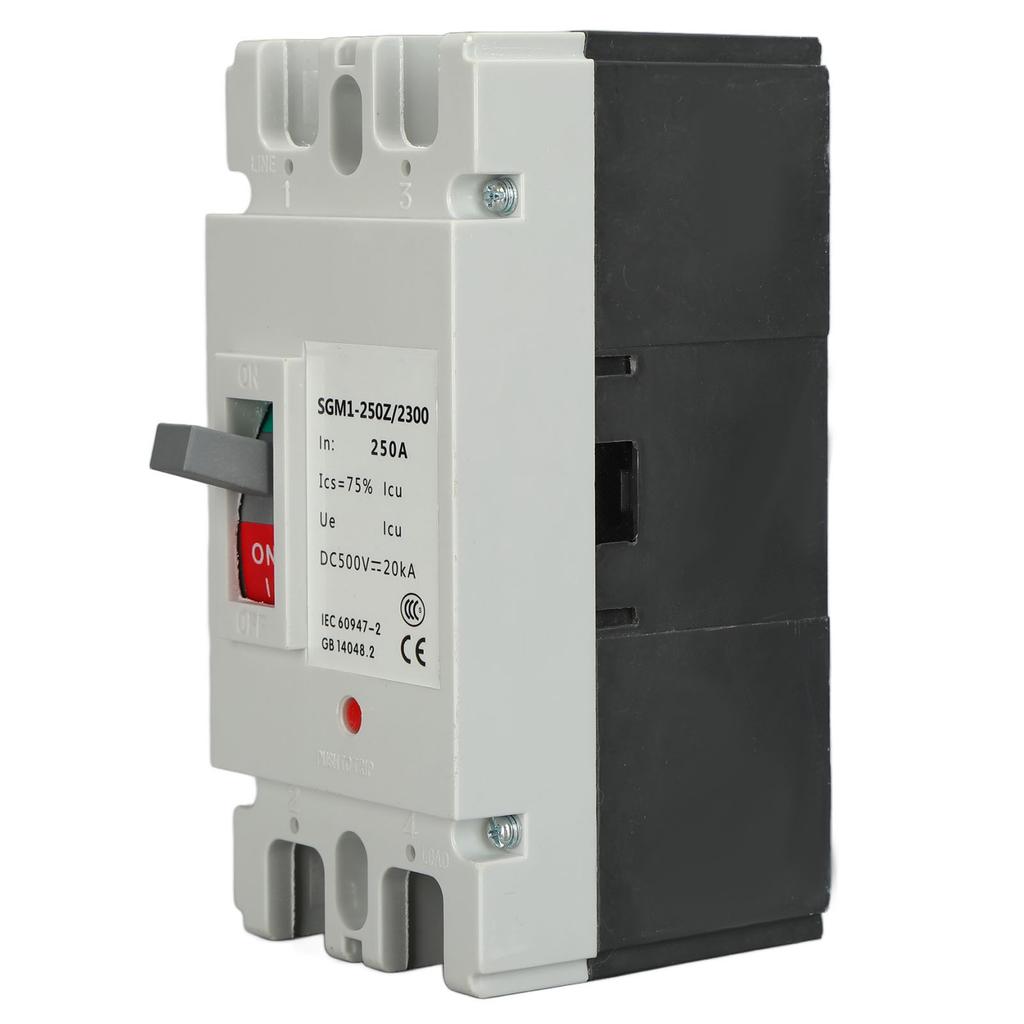 Circuit Breaker 2P MCCB Solar Battery Protection Switch Isolator Protector 250A 500V