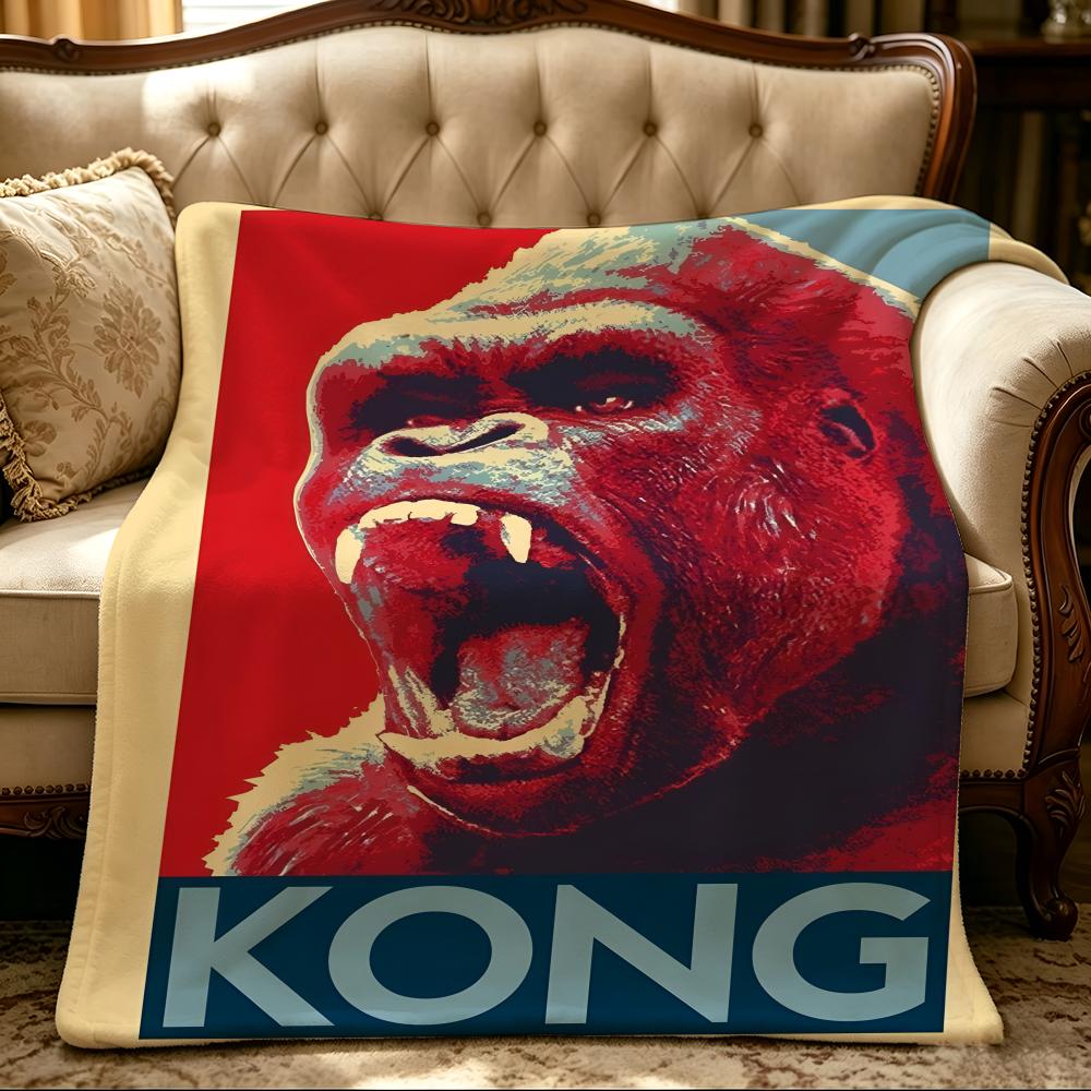movie K-King Kong-g Throw Thick Comfort Flannel Quilt, Multi-scene Use Indoor Outdoor Daily Nap
