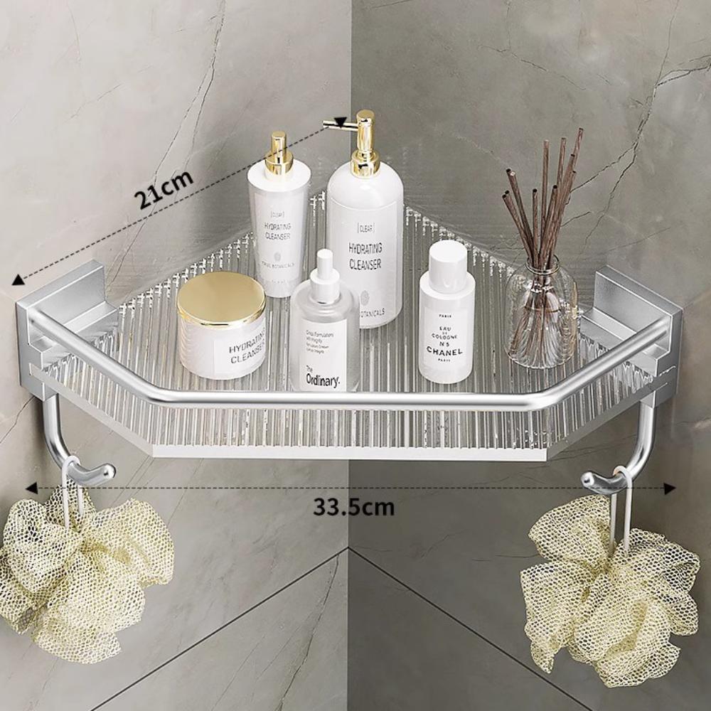 Practical Bathroom Shelves Wall-mounted Triangle Storage Rack Shampoo Storage Rack  Household