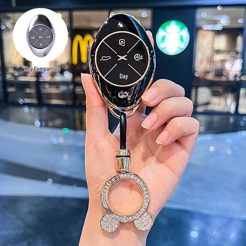 Premium Key Cover & Keychain for Xiaopeng P7, G6, New P7i, P5, G3, G3i, G9 Models