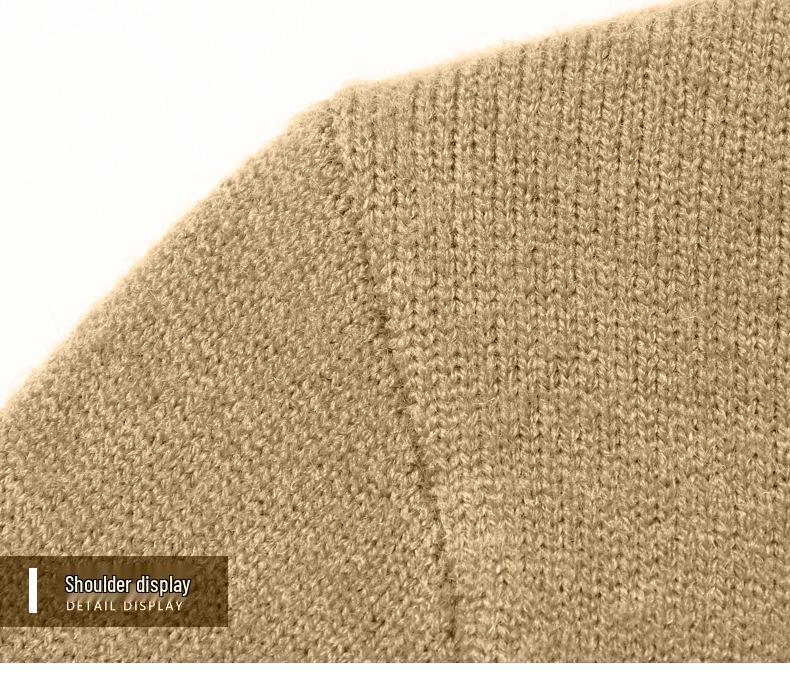 Men's High Neck Wool Sweater - Warm, Versatile Knitwear for Autumn & Winter