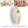 Beads String Jewelry Accessories Nail Art Manicure Metal Copper Wire Thread(Gold)