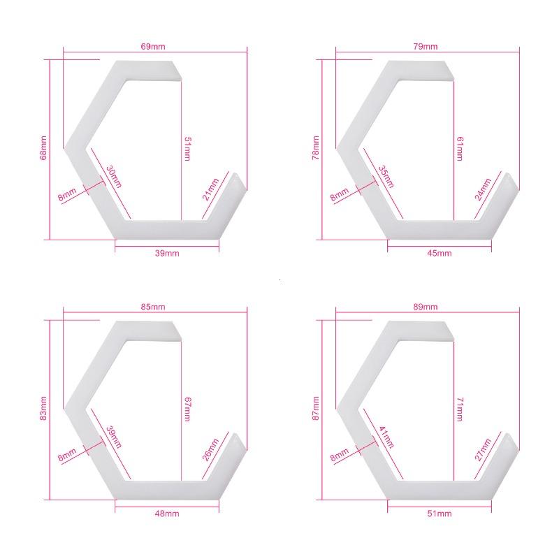 2Pcs 12V/24V 69MM 79MM 85MM 89MM Hexagon LED Angel Eyes Headlight Halo Rings RGB Bluetooth APP Control Daytime Running Light