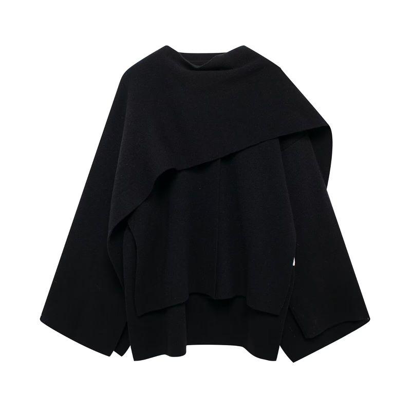 Kaslead New Arrival Women's Clothing Fashion Style Fashion Minimalist Cape Style Short Coat Outwear 2756107