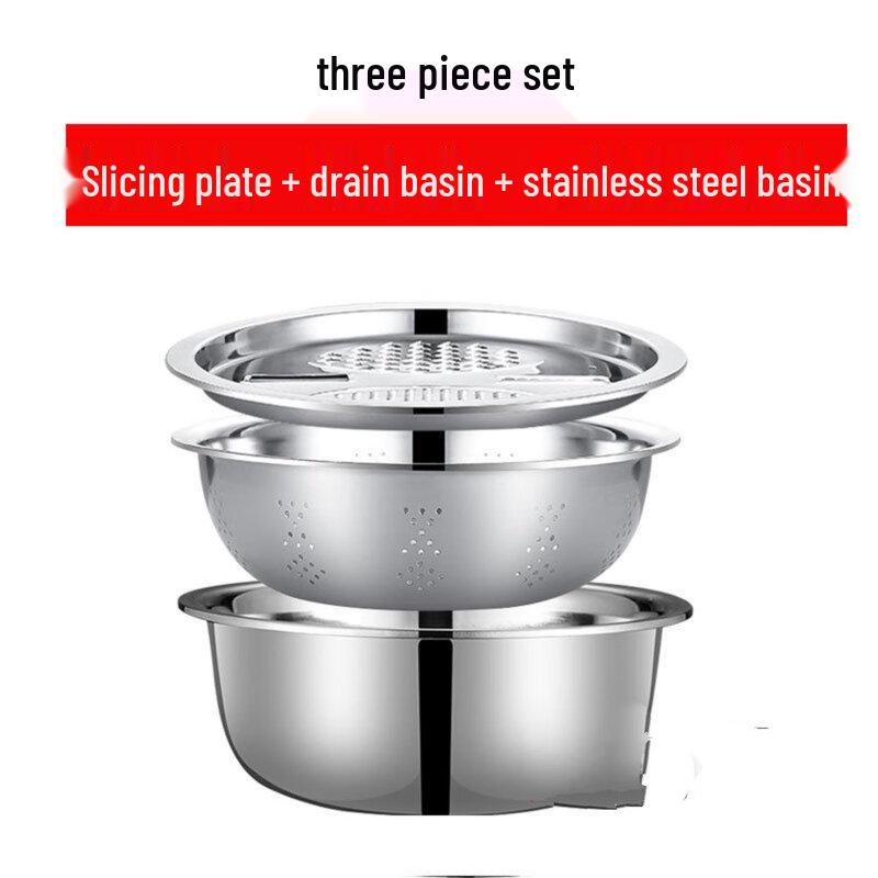 Multifunktionales 3-in-1 Küchenreibe- und Siebset