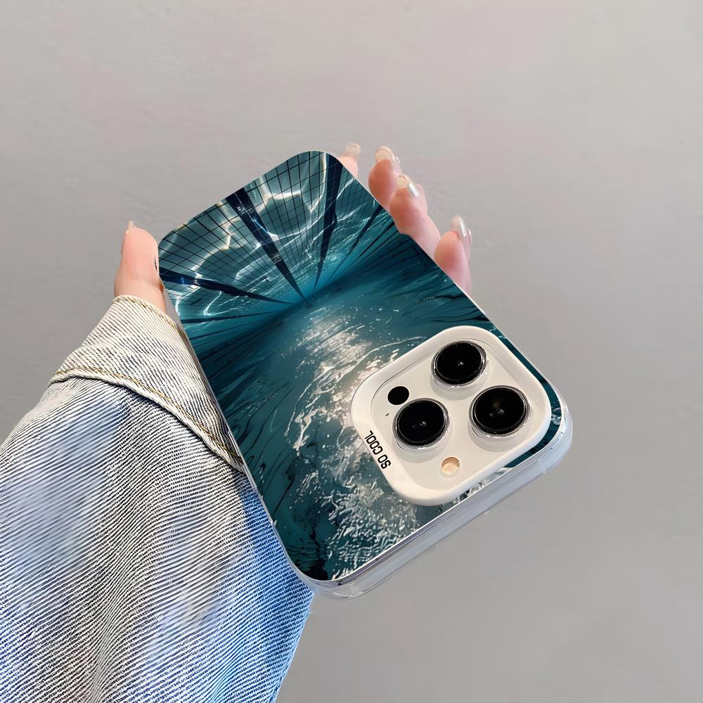 Swimming Pool Water Phone Case For IPhone 17 Pro Max 15 Pro 16 14 Plus 12 13 Mini 11 Pro Shockproof Colorful Cover