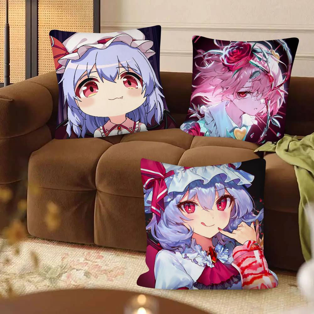 1Pc Touhou Project Pillow Case Fashion Square Pillowcase Bedroom Sofa Room Ins Decoration Leisure