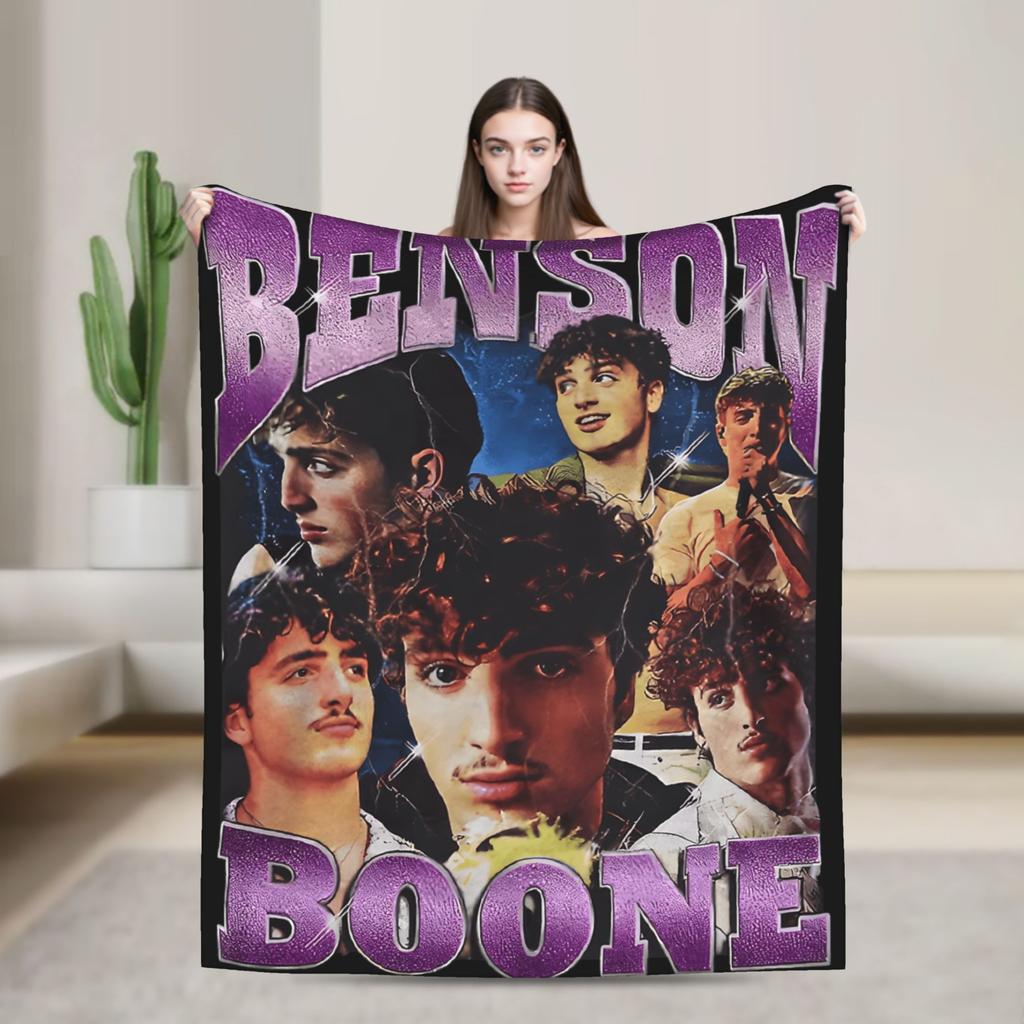 Benson Boone Sunflowe Warm Soft Blanket  Decorative Plush Bedding Throws Graphic Couch Bed Flannel Bedspread Sofa Bed Cover