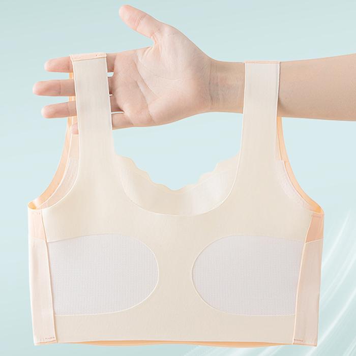 High Elasticity Shoulder Strap Seamless Sports Bra for Teen Girls - Wireless Comfort Bra for School & Daily Wear