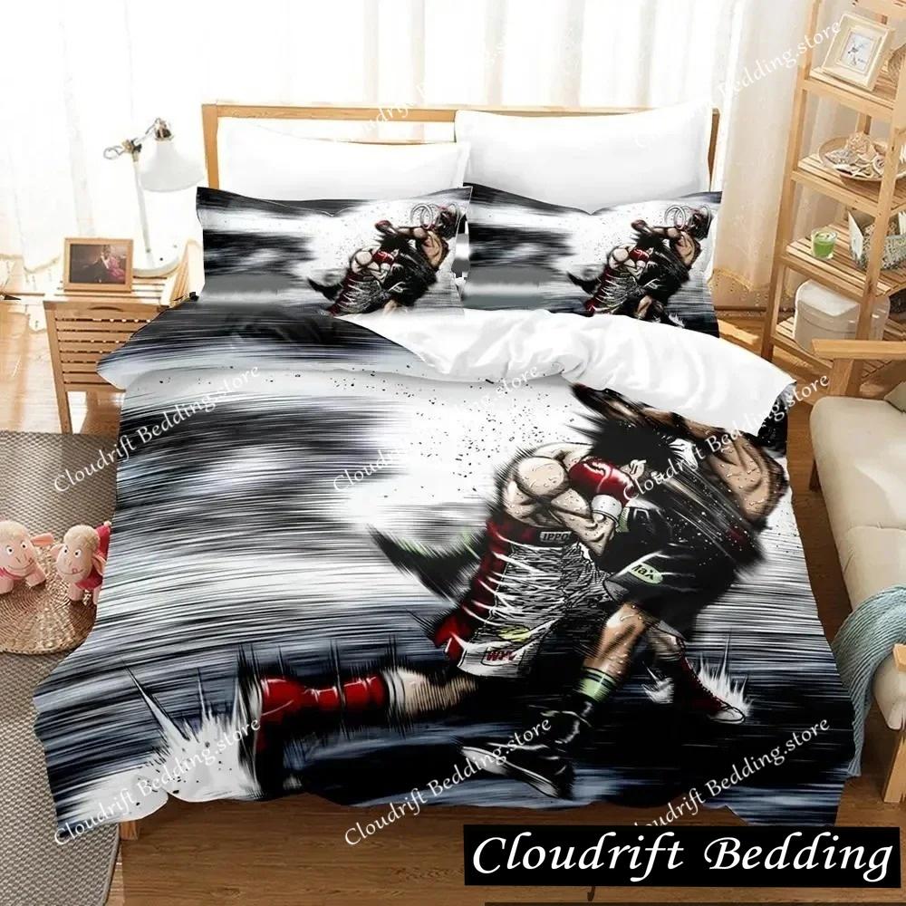 Kampfgeist Hajime No Ippo Anime Bettwäscheset Jungen Mädchen Einzelbett Queen Size King Size Bettbezug Kissenbezug Bett Jungen Erwachsene