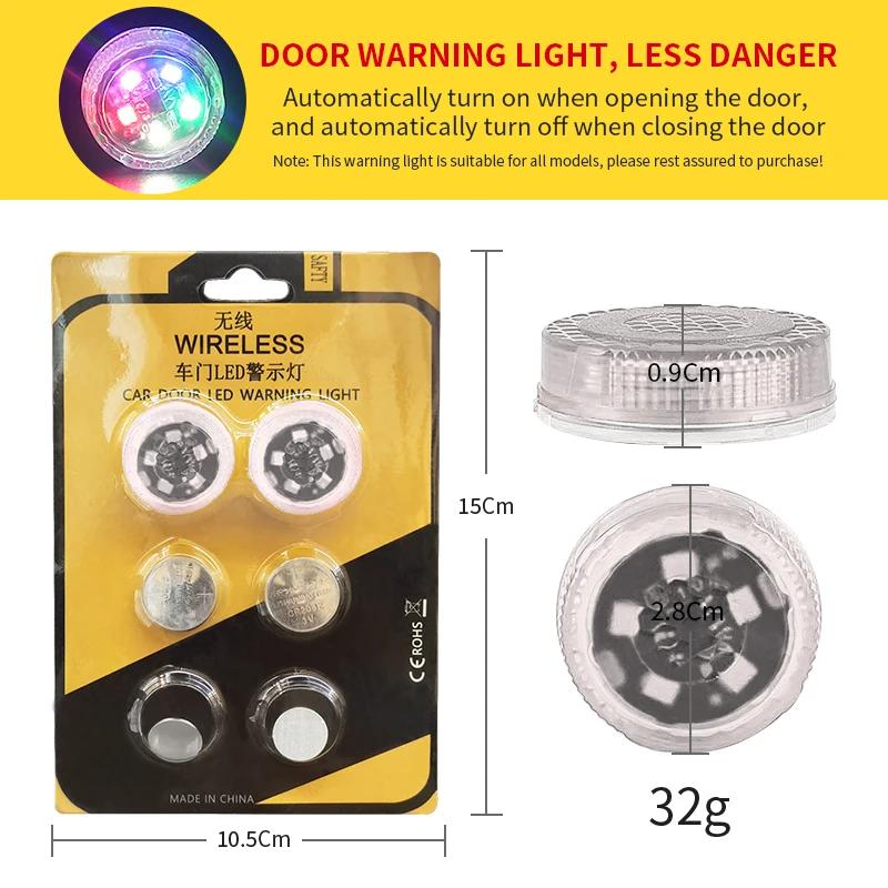 Car Door Warning Lights Safety Strobe Door LED Light Signal Flash Lamps Universal for Auto Decoration Lamp Car Goods Accessories