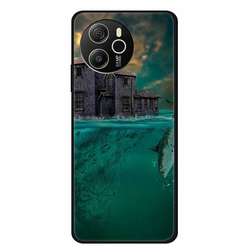 Para Funda Blackview Shark 8 Original Silicona Suave TPU Fundas de Teléfono Cubierta Trasera Para Blackview Shark8 Protector Moda Planeta Coque