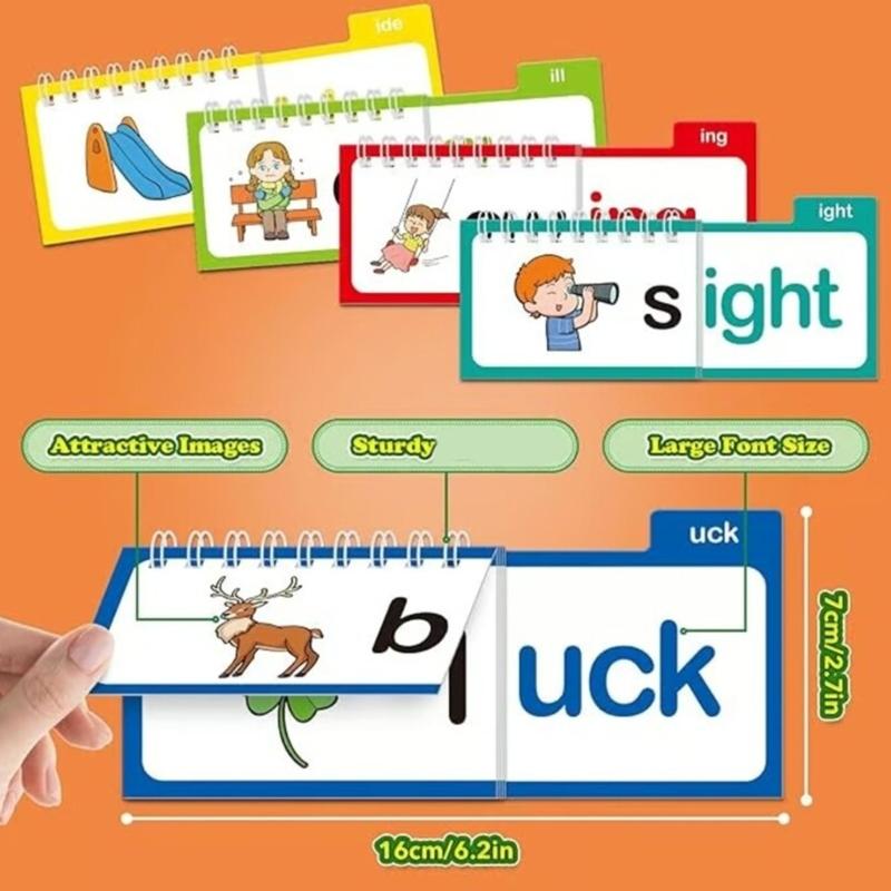 30pcs Letter Sounds Flash Cards Books Designed For Kids Aged 3-6 To Boost Vocabulary And Cognitive Growth
