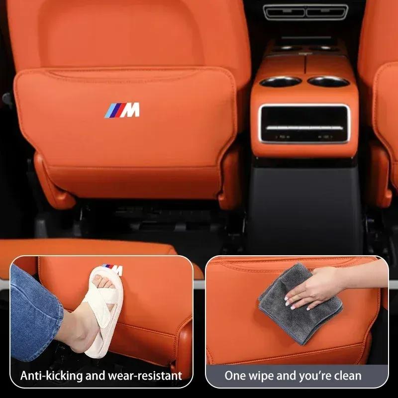 -Car Seat Anti Kick Mats Back Storage Kids Half Pack Anti Kick Mats For BMW X1 X2 X3 X4 X5 X6 X7 G20 G30 6GT E46 E90 E60 F10 E39