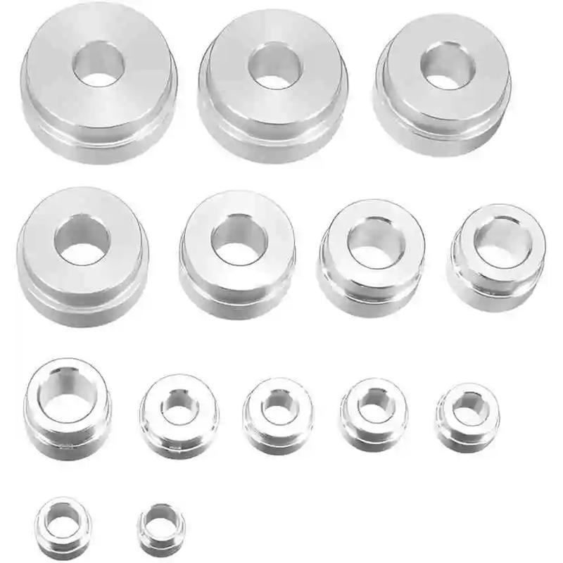 Kit di riparazione per smontaggio cuscinetti 17 pezzi/set Estrattore e installatore paraolio Strumenti automobilistici Kit cuscinetti ruota in alluminio