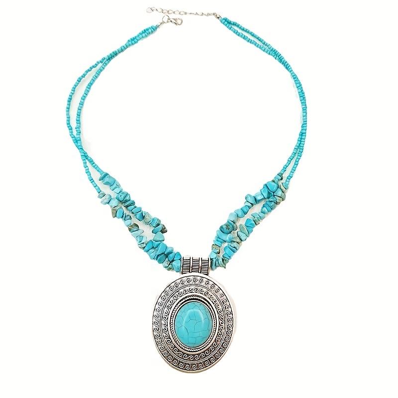 

Модне кольє для жіночих ювелірних виробів синій