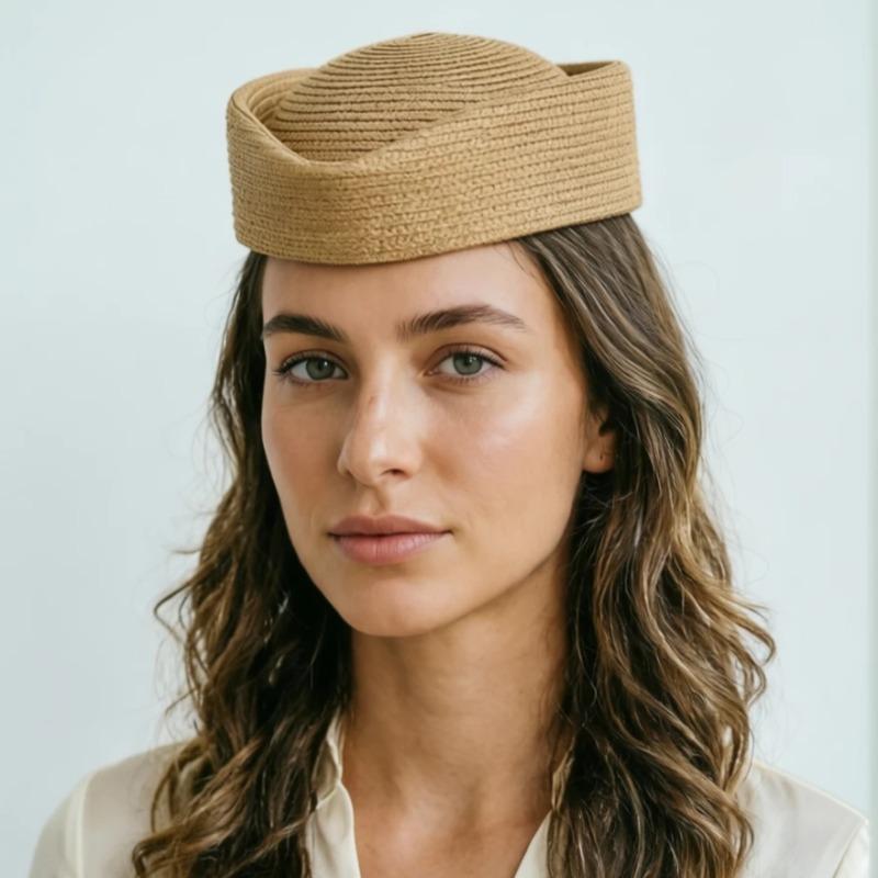 Garden Supplies My Women's 2026 New Summer Straw Fedoras Hats For Hostess Fashion Pillbox Hat Millinery Fascinator Designer Beret Hats Painter's Hat 54-58Cm