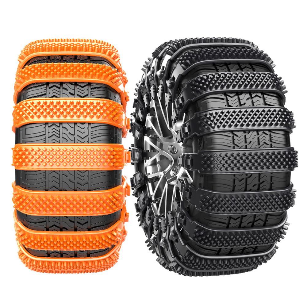 Car Tires Anti-skid Chain Thicken Car Tire Wheel Chain TPU Antiskid Belt Wheel Cable Strong Toughness for Off Road Car SUV Truck