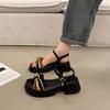 Fashion Clogs Wedge Heel Shoe Thick 2025 Sandals Platform Comfy New Outside Fashion Girls Summer Scandals 2025 Summer Female Sandal Clog