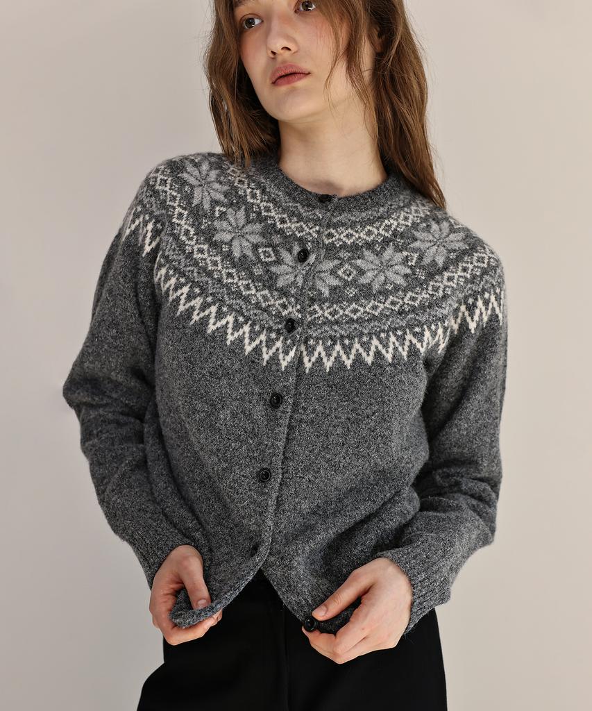 Andneeds Sierra Nordic Cardigan (Charcoal)