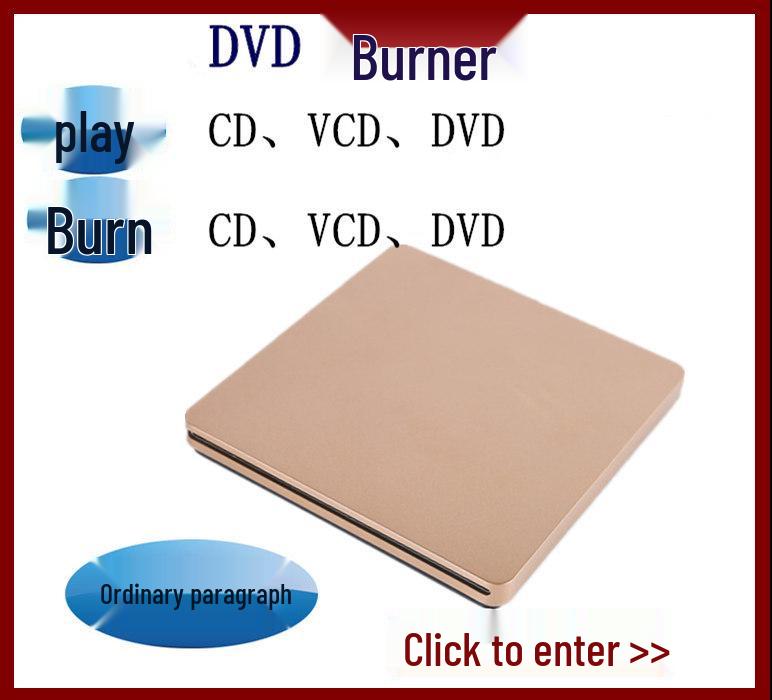 High-Speed USB-C/USB External Slot-in DVD Burner