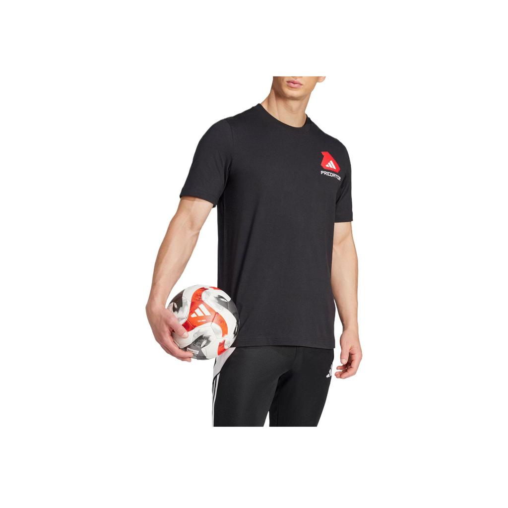 adidas T-shirt Predator History Confortable Mode Simple Polyvalent Manches Courtes Hauts Homme Noir JD8217