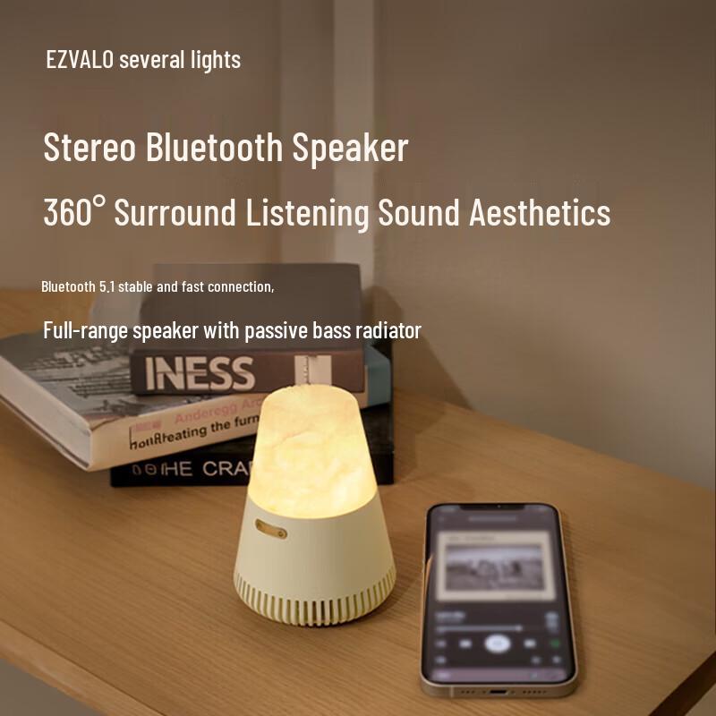 EZVALO Ore Aroma Diffuser Bluetooth Speaker with Essential Oil (CN Version)