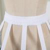[Housaku Co., Ltd.] Colored Pannier Petticoat Hoop Skirt Victorian Dress Crinoline Underskirt Lolita Pannier (White Long A)