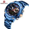 Naviforce 9163 New Fashion Men's Wristwatch Waterproof Dual Display Luxury Digital Quartz Watches for Relogio Masculino Relojes