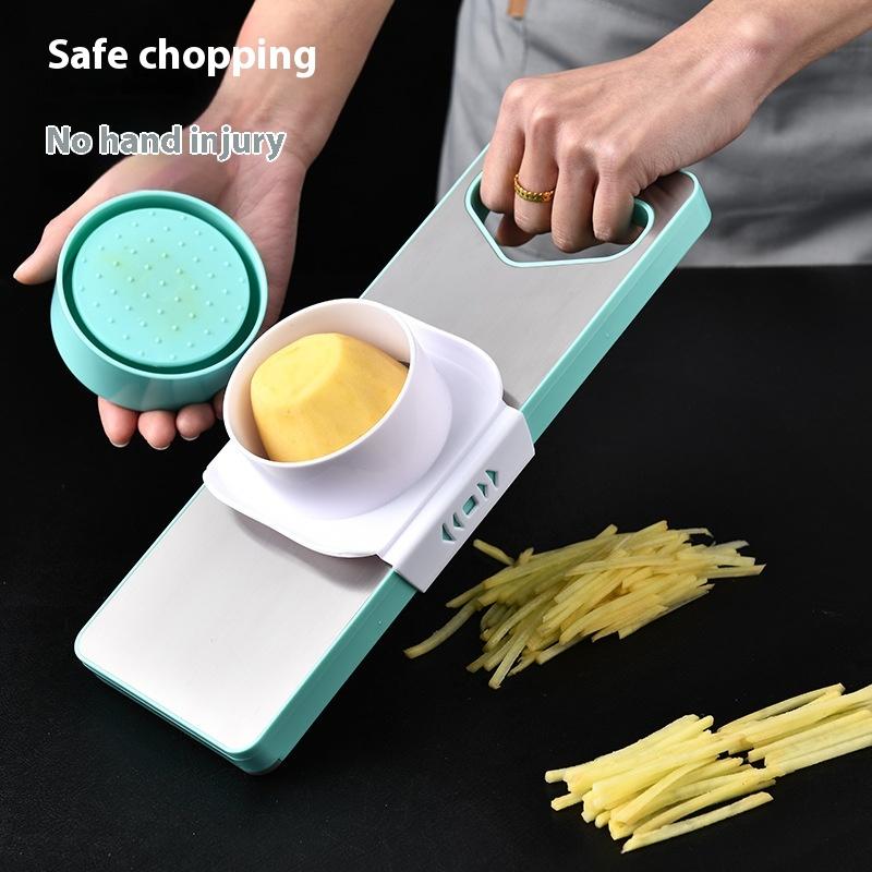 Household Potato Shredder Stainless Steel Multi-functional Vegetable Cutter Kitchen Vegetable Cutting Artifact Radish Grater Silk Wiper