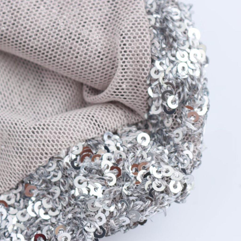 2024 Winter European & American Round Neck Sequin Long Sleeve Dress - Elegant & Simple Fashion for Women