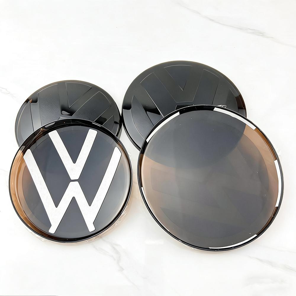 SVLHP1 ABS Front and Rear Emblem For VW Golf 6 Golf 7 Golf 7.5 Golf 8 Not Affect ACC Modified Black Label Flat Mirror Logo Accessory