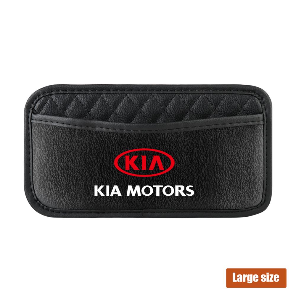 2026 Hot Car Sticker Car Storage Pocket Seat Back Bag Auto With Adhesive For Kia Sportage Rio 3 Soul Picanto EV6 Cerato Niro Tel