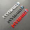 BBcx3 3D Metal HYBRID Logo Side Fender Rear Trunk Emblem Badge Car Sticker Decals For Toyota Prius Camry Crown Auris Rav4s TRD