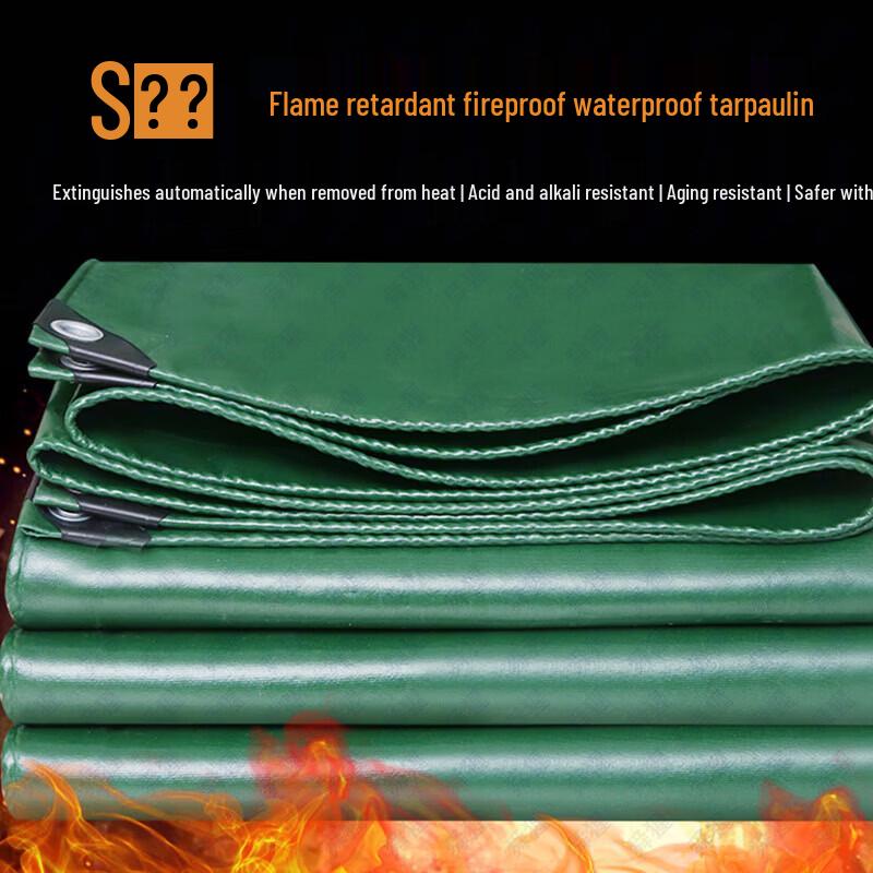 Heavy-Duty Flame Retardant Waterproof Tarpaulin