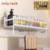 Space Aluminum Wall Mount Bathroom Shelf With Layer Storage For Toilet And Sink Area