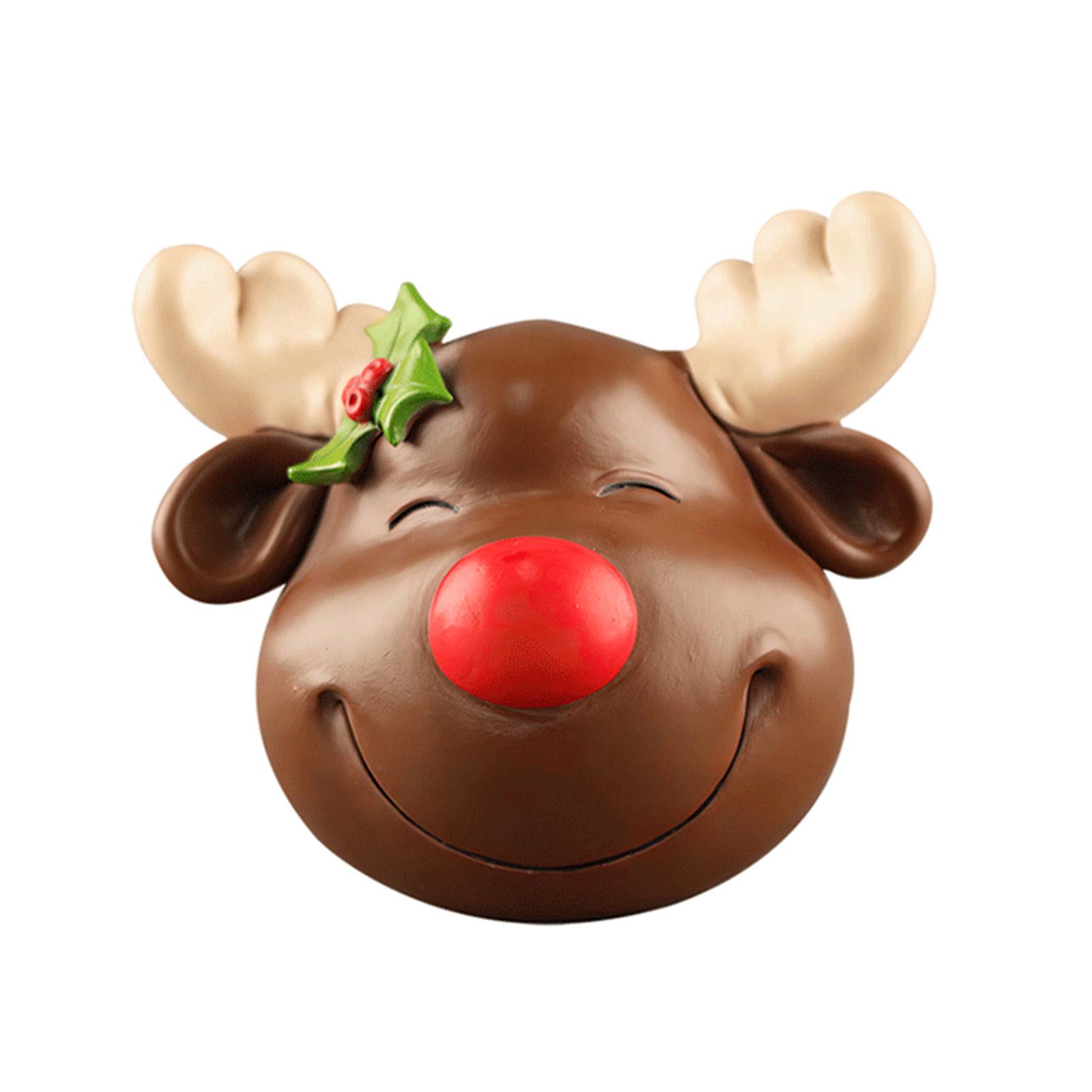 

Санта Снеговик Лось Модель из смолы Рождественская фигурка Садовый декор DIY Аксессуары Настольные украшения для дома Миниатюрная статуэтка C