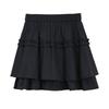 Betu Women's A-Line Double-Layer Hem Short Skirt